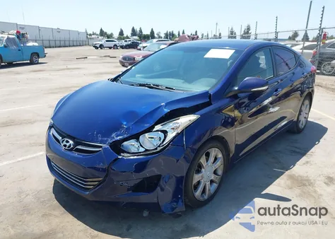 2013 Hyundai Elantra Limited from USA, damaged, VIN 5NPDH4AEXDH324223